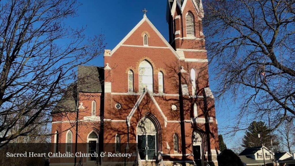 Sacred Heart Catholic Church & Rectory - Farmer City (Illinois)