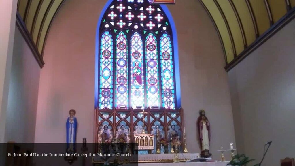 St. John Paul II At The Immaculate Conception Maronite Church - Sleepy Hollow (New York)